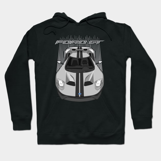 Ford GT-grey and black Hoodie by V8social